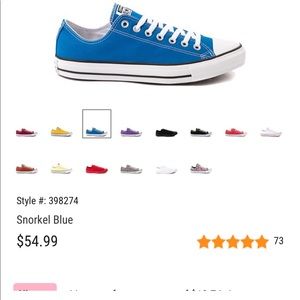 Size Men’s 5/ Women’s 7.  Unisex Converse Chuck Taylor All Star Low Top Sneaker.
